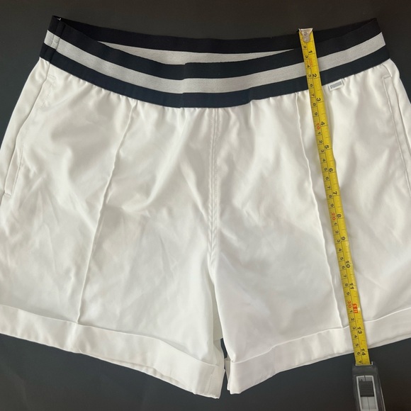 Puma White Women's Shorts with Black Waistband (Worn for Golf and Tennis) SZ:M - Picture 4 of 9